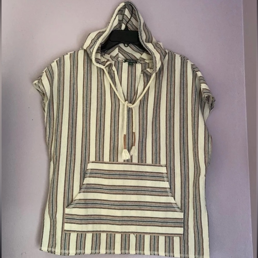 Wild Fable Striped Women Hoodie Poncho Size M - Picture 1 of 7